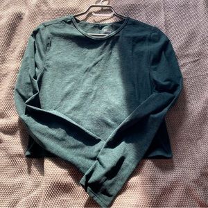 Girlfriend collective moss ReSet Cropped Longsleeve XL